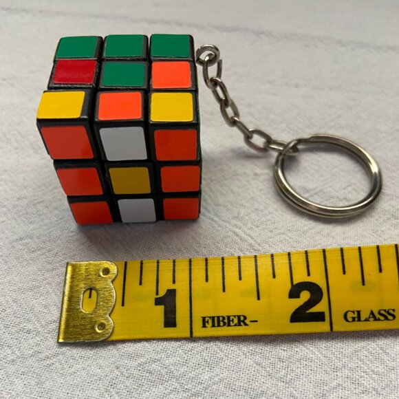 Vintage 1980s Miniature Rubik’s Cube Key Chain - Picture 7 of 10